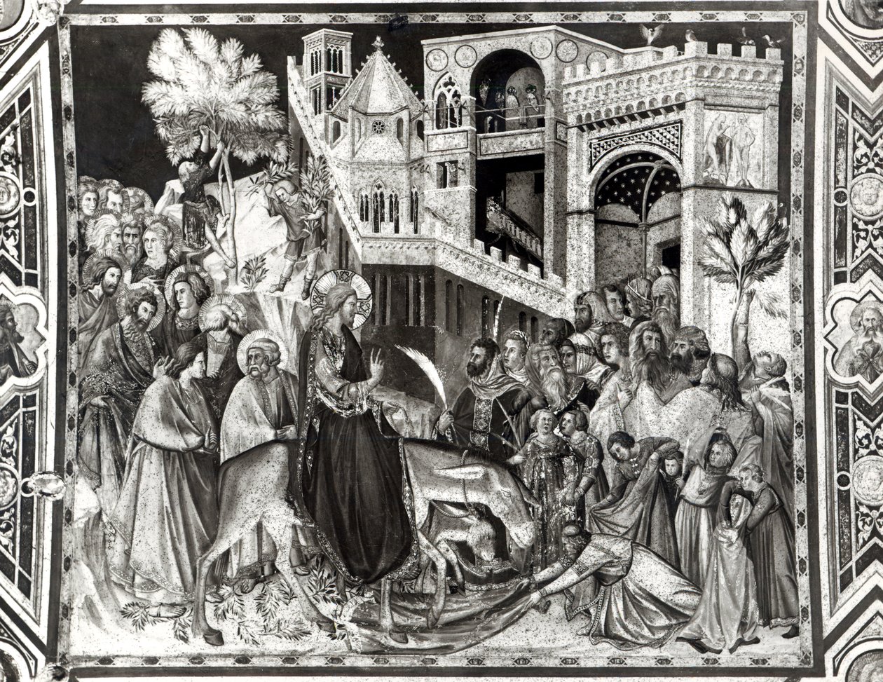 Wejście Chrystusa do Jerozolimy autorstwa Pietro Lorenzetti