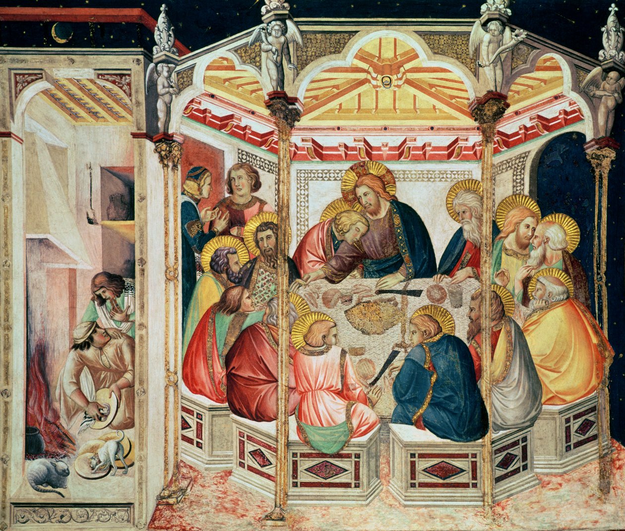 Ostatnia Wieczerza autorstwa Pietro Lorenzetti