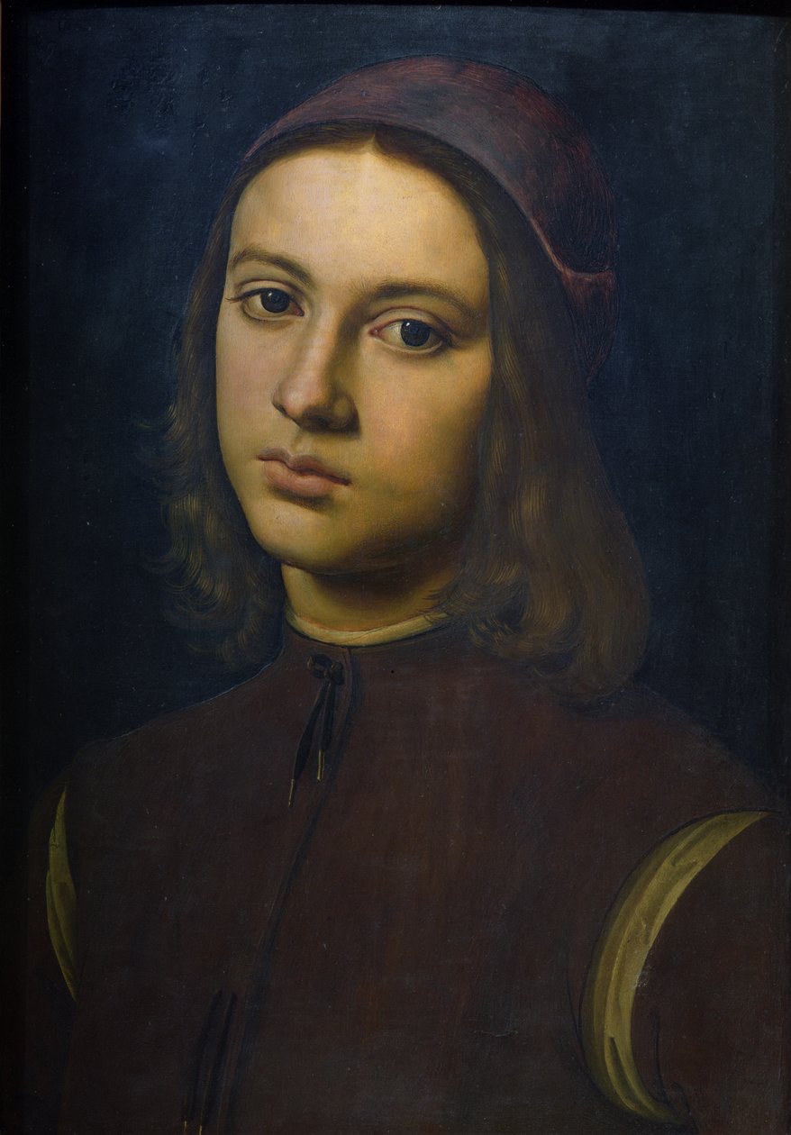 Portret młodego mężczyzny, 1495 autorstwa Pietro Perugino