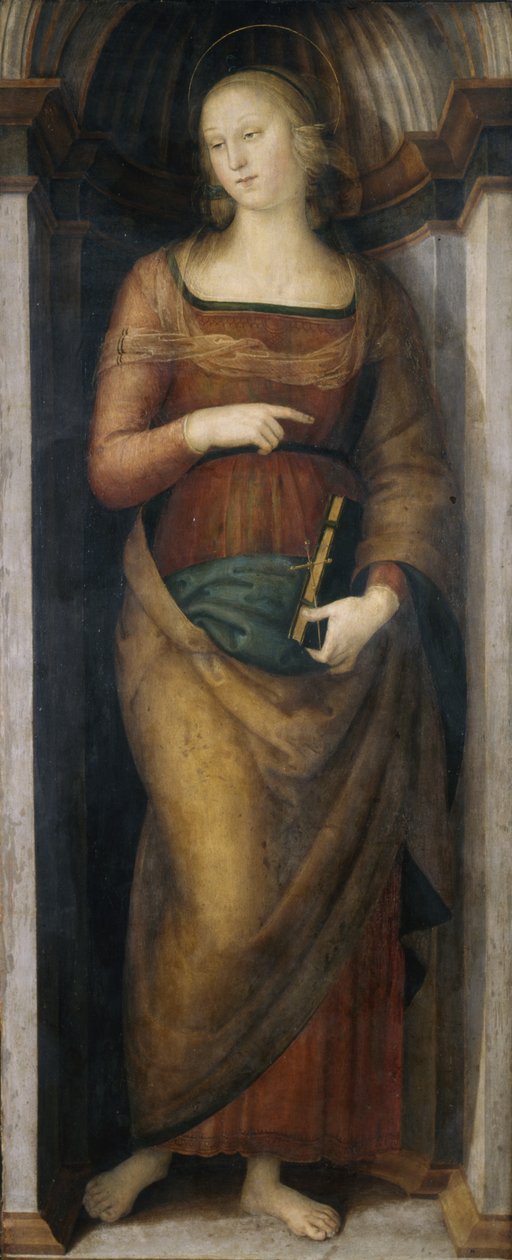 Św. Helena, ok.1505-06 (tempera na drewnie topoli) autorstwa Pietro Perugino