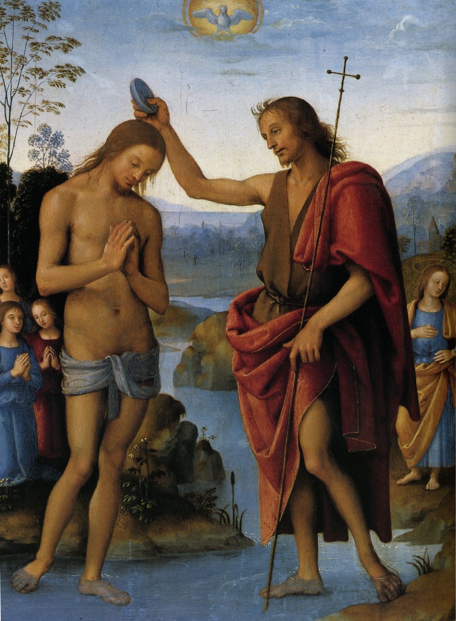 Chrzest Chrystusa autorstwa Pietro Perugino