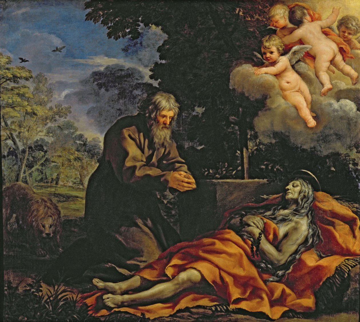 Śmierć Świętej Marii Egipskiej autorstwa Pietro da Cortona