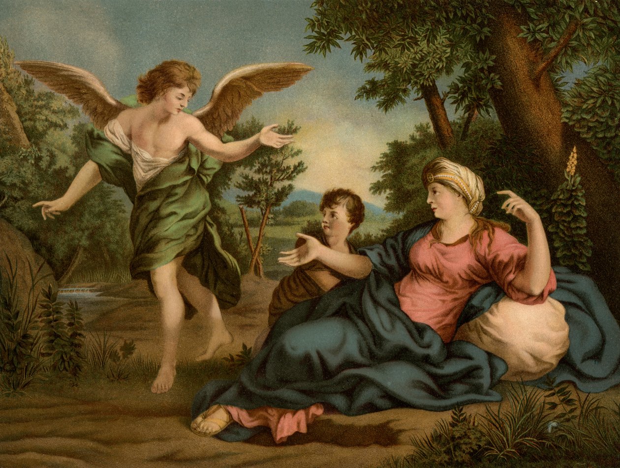 Hagar i Ismael na pustyni autorstwa Pietro da Cortona