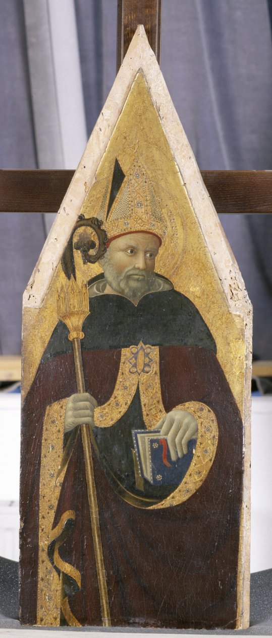 Św. Augustyn, ok. 1440 (tempera na drewnie topoli) autorstwa Pietro di Giovanni di Ambrogio Pietro di Giovanni di Ambrogio