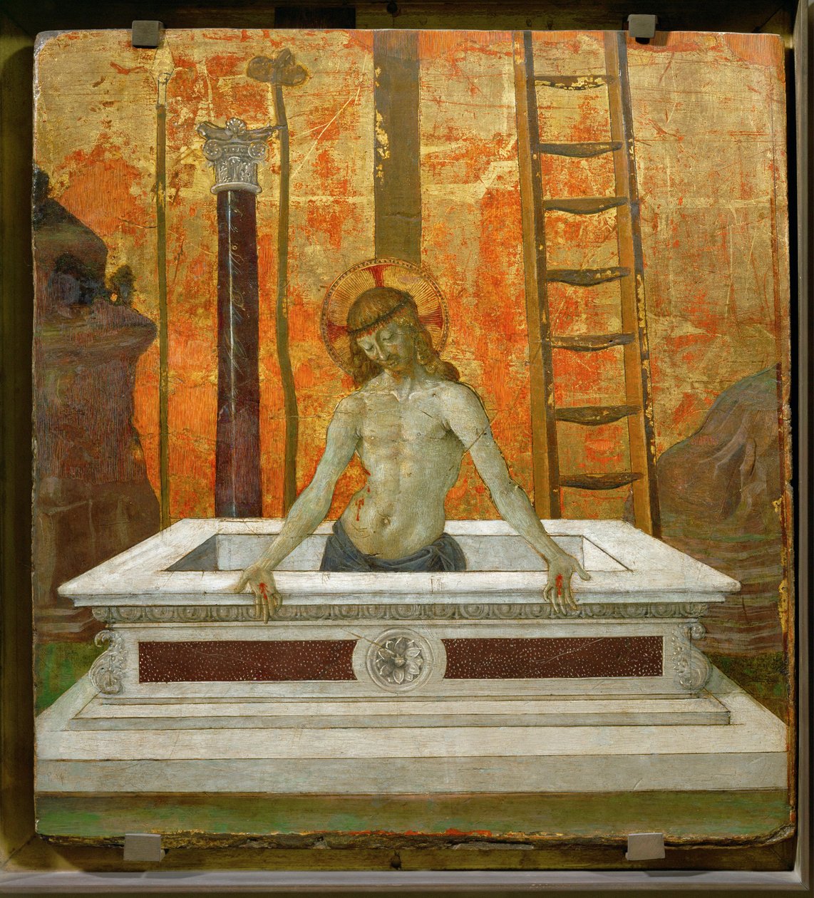 Chrystus powstający z grobu ... autorstwa Pietro (studio of) Perugino