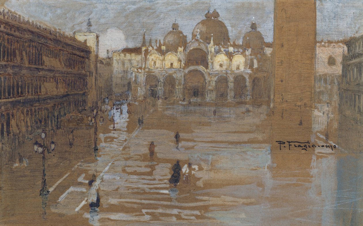 Plac Świętego Marka autorstwa Pietro Fragiacomo