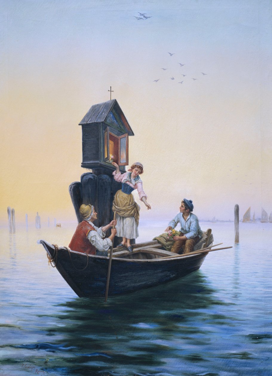 Uczestnictwo w sanktuarium weneckim, autorstwa Pietro Gabrini