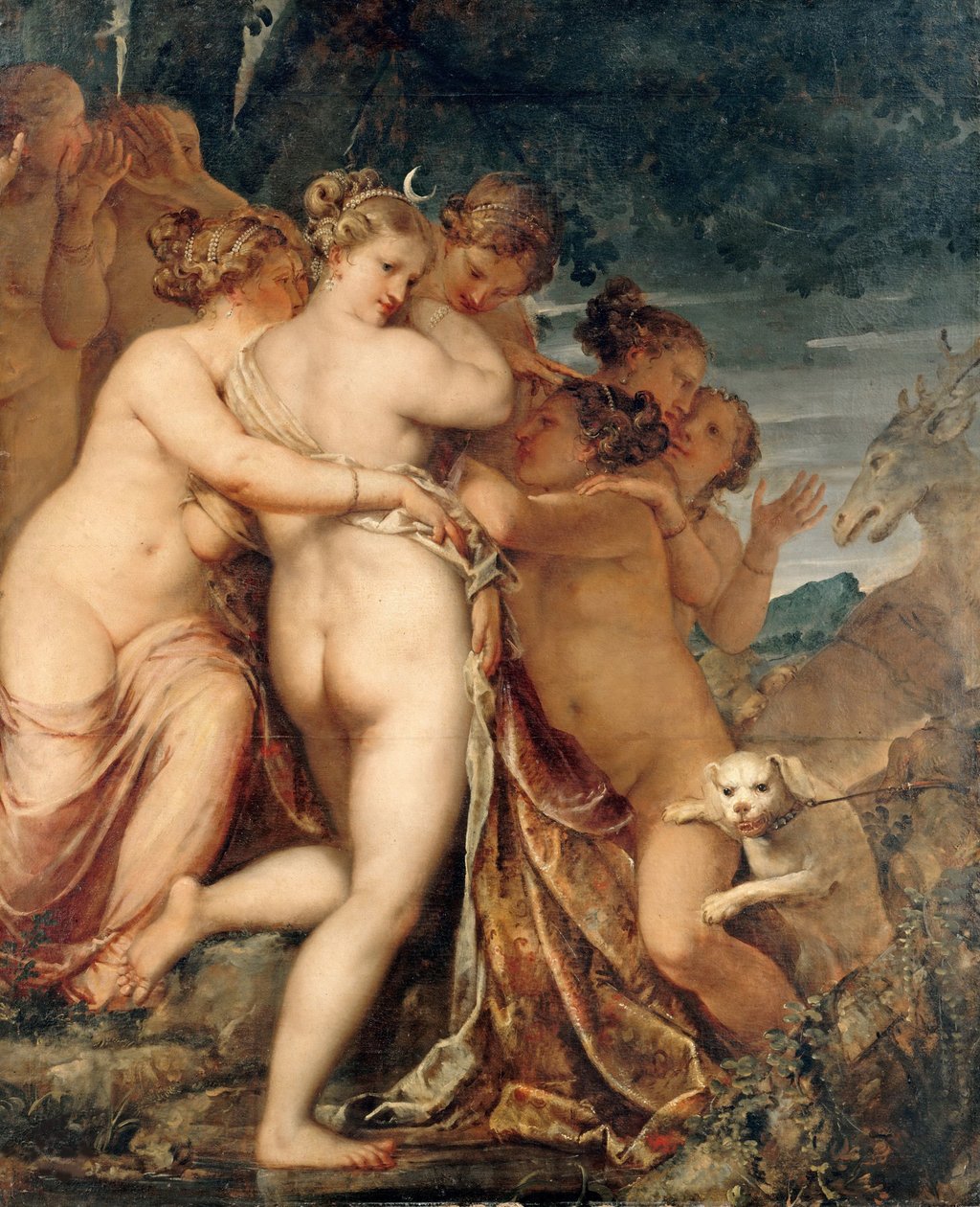 Diana i Akteon, ca. 1600. autorstwa Pietro Liberi