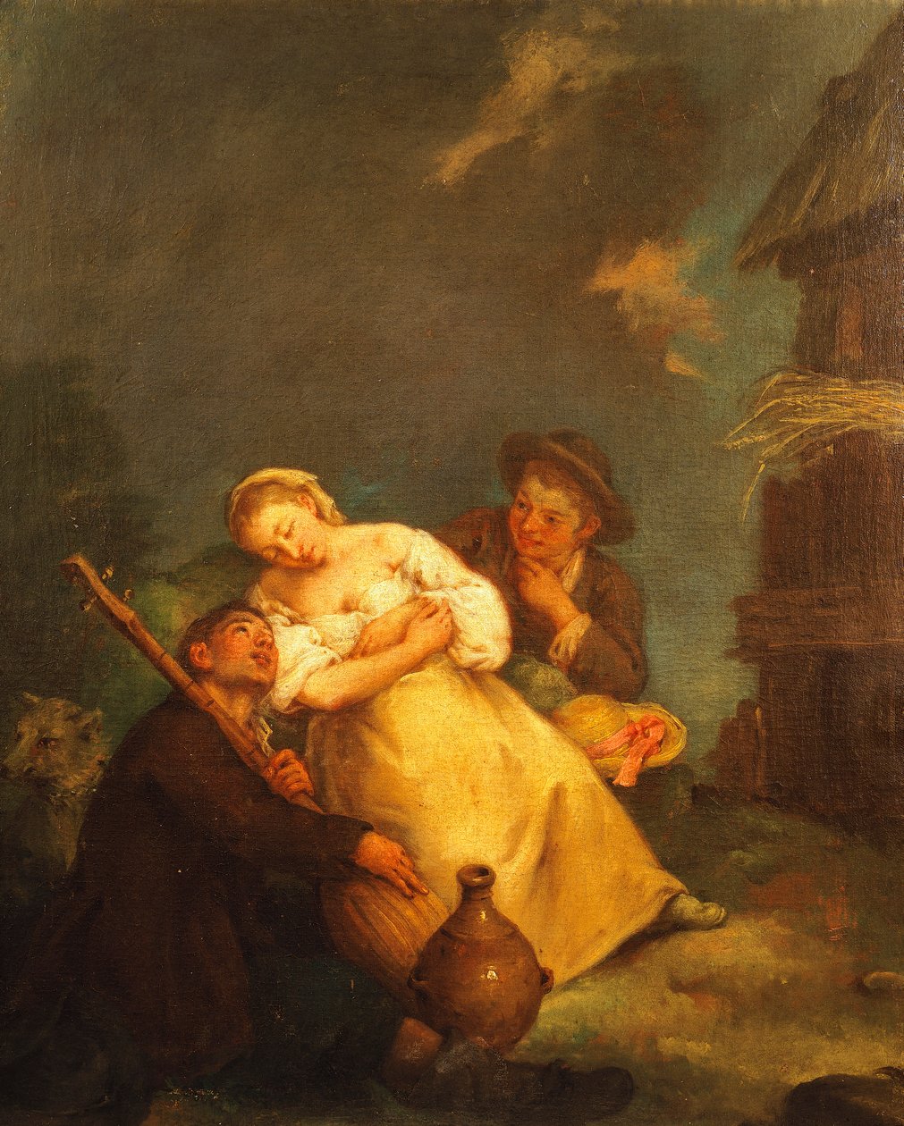 د بزګر صحنه، د پیټرو لونګي (1701-1785) پولي لخوا autorstwa Pietro Longhi