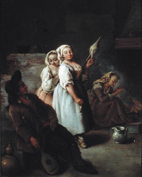 Prządka autorstwa Pietro Longhi