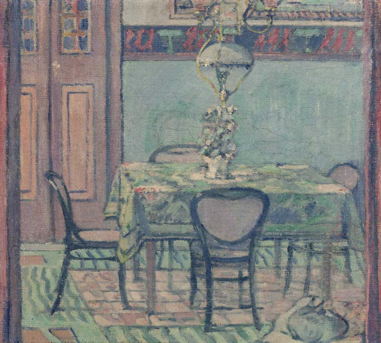 Wnętrze, 1918 r. autorstwa Pietro Marussig