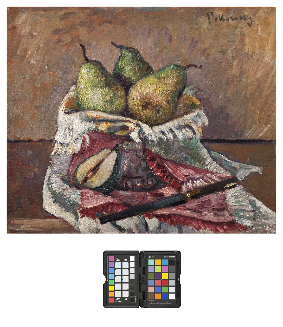 Martwa natura z gruszkami, 1928 autorstwa Pietro Marussig