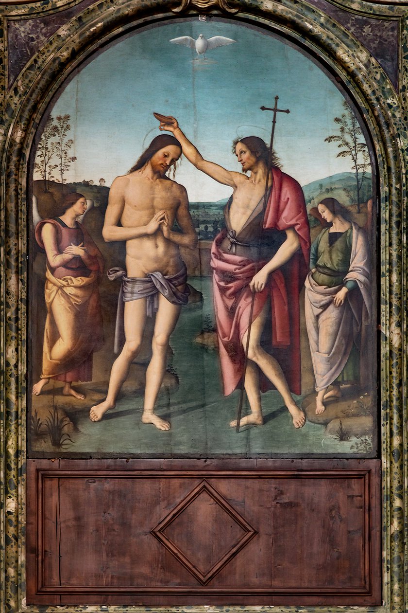 Chrzest Chrystusa autorstwa Pietro Perugino
