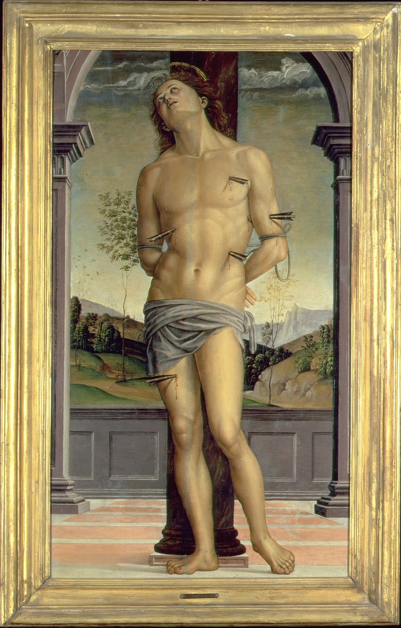 Św. Sebastian autorstwa Pietro Perugino