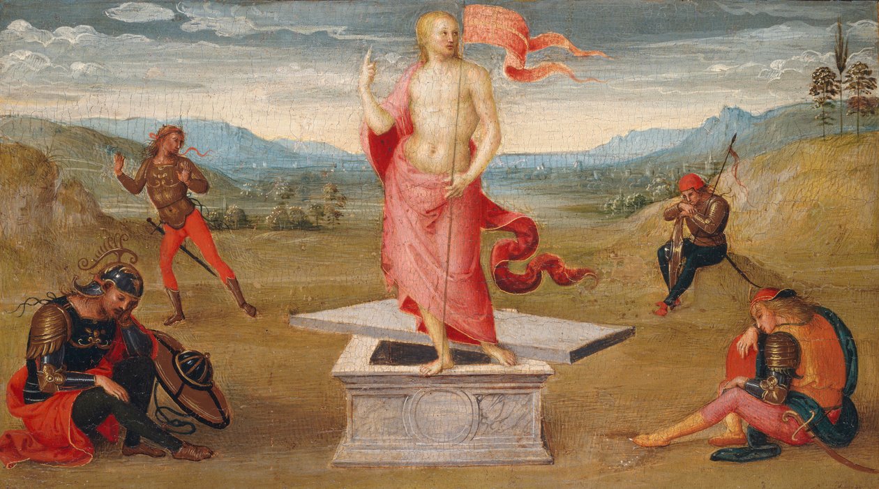 Zmartwychwstanie. autorstwa Pietro Perugino