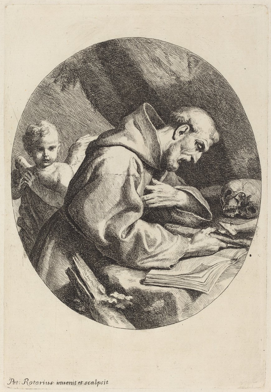 Święty Franciszek autorstwa Pietro Antonio Rotari