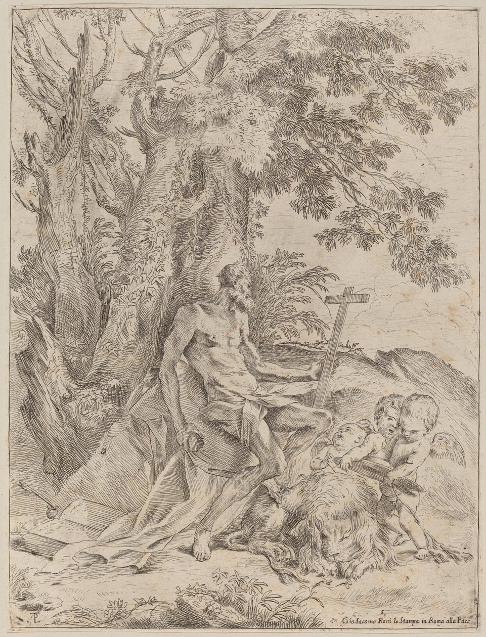 Święty Hieronim autorstwa Pietro Testa