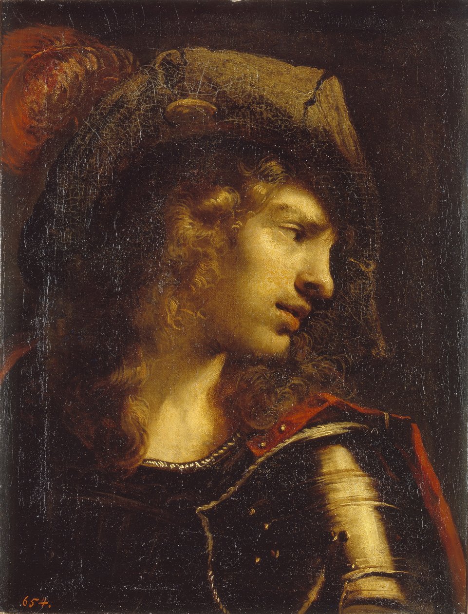 Głowa młodego wojownika autorstwa Pietro della Vecchia