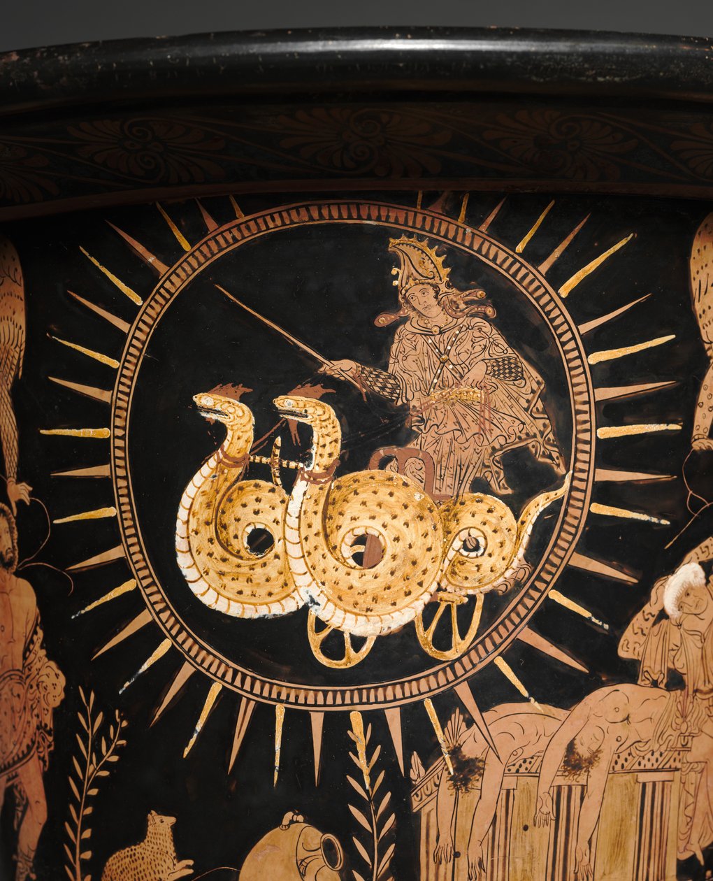 Lucanian Calyx-Krater, ok. 400 p.n.e. autorstwa Policoro Painter