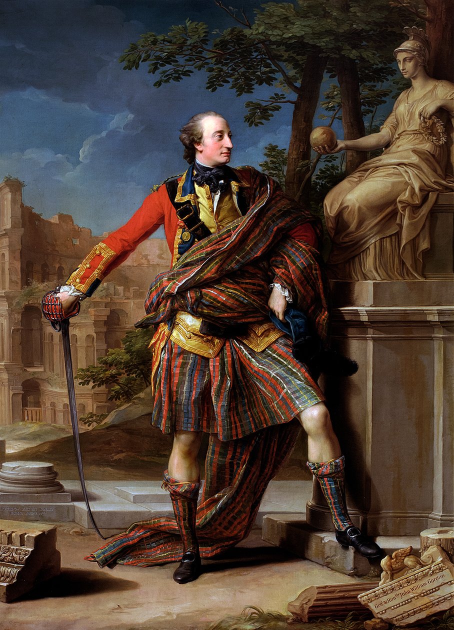 Generał William Gordon z Fyvie, 1766 (1736-1816) autorstwa Pompeo Girolamo Batoni