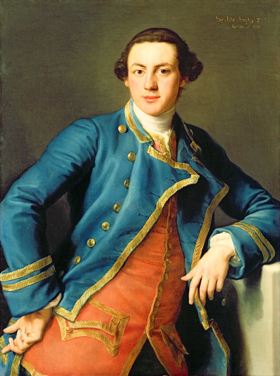 Portret Sir John Armytage (1732-58) 2. Bart z Kirklees, 1758 autorstwa Pompeo Girolamo Batoni