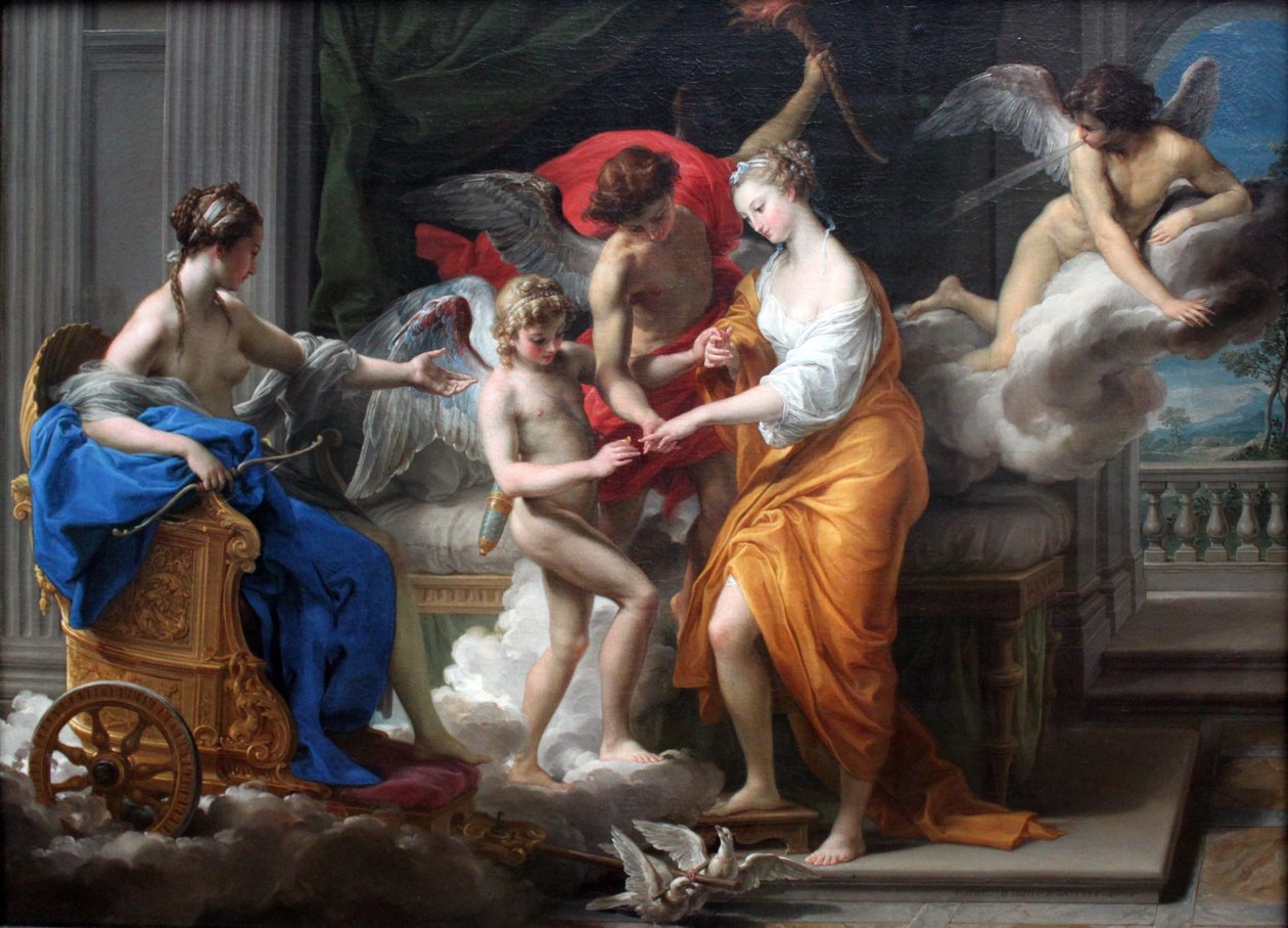 Małżeństwo Kupidyna i Psyche autorstwa Pompeo Batoni