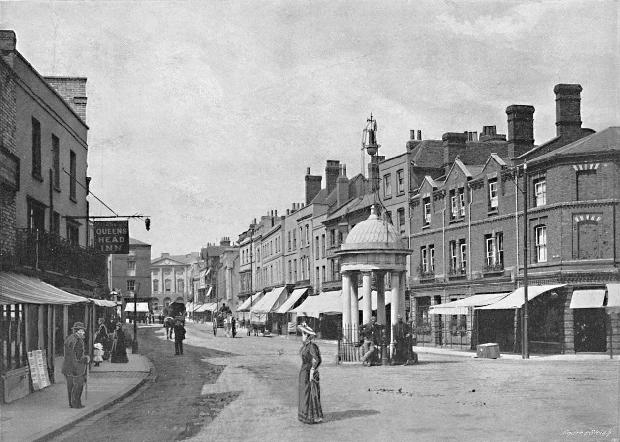 Chelmsford: High Street, ok. 1896 r. autorstwa Poulton and Co