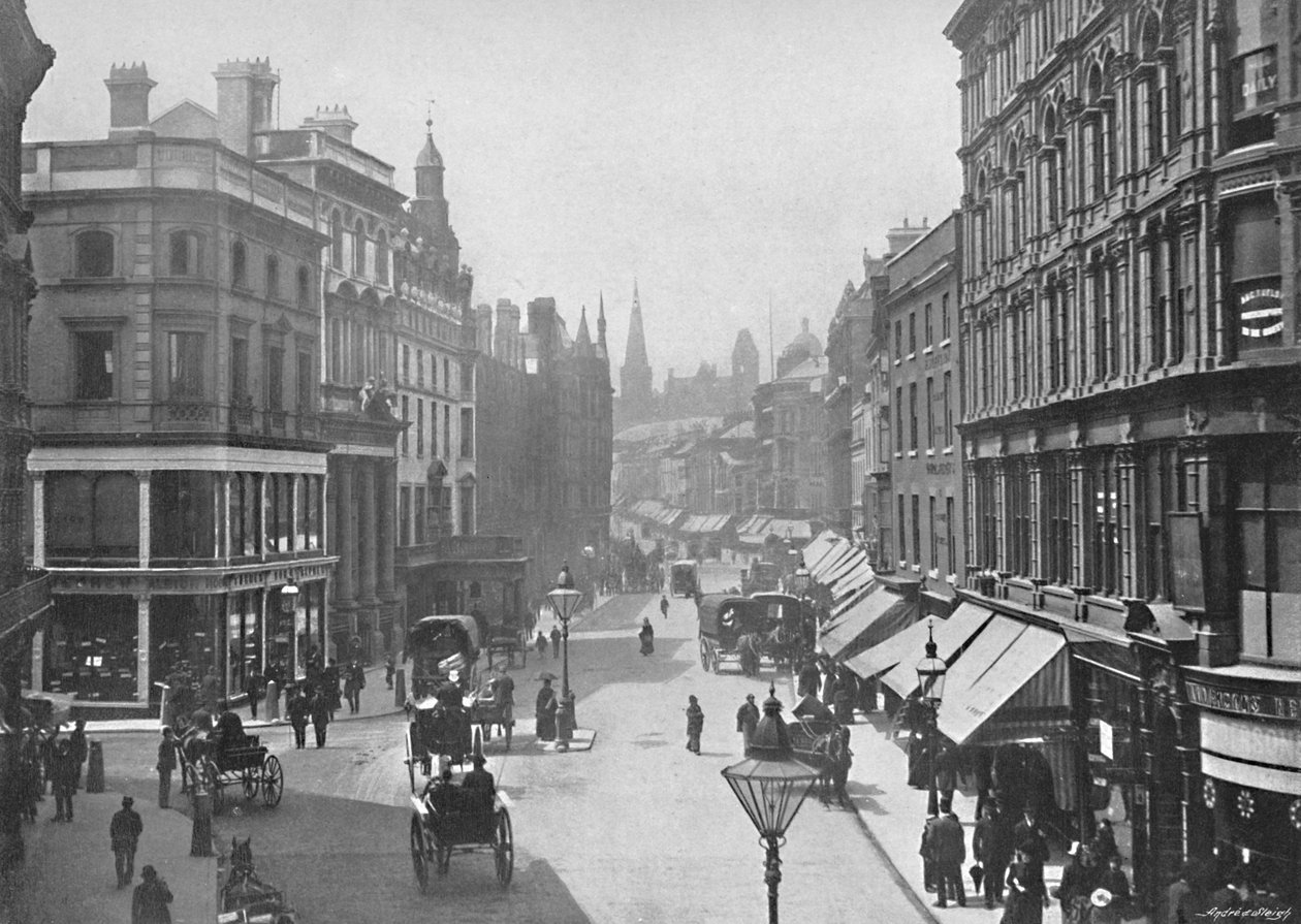 Nowa ulica, Birmingham, c1896 autorstwa Poulton and Co