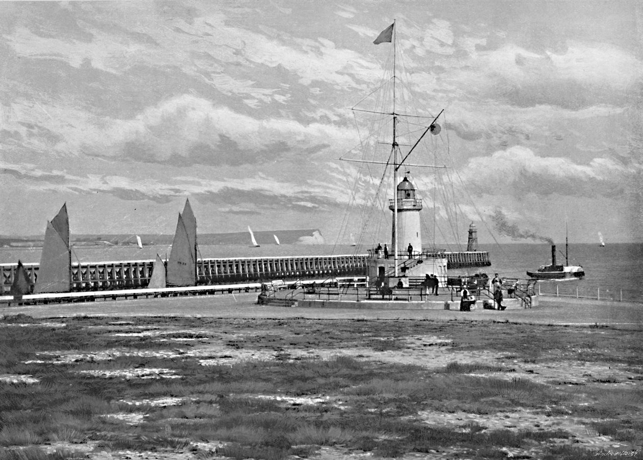 Stacja sygnalizacyjna, Newhaven, c1896 autorstwa Poulton and Co
