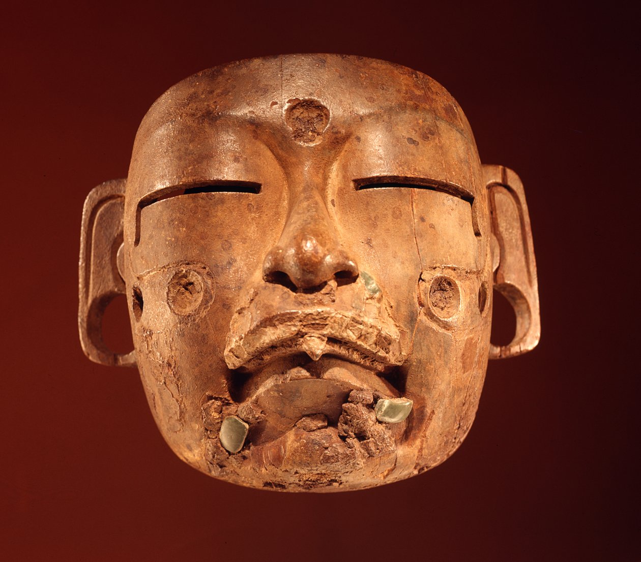 Maska, Kultura Olmeków (drewno) autorstwa Pre Columbian