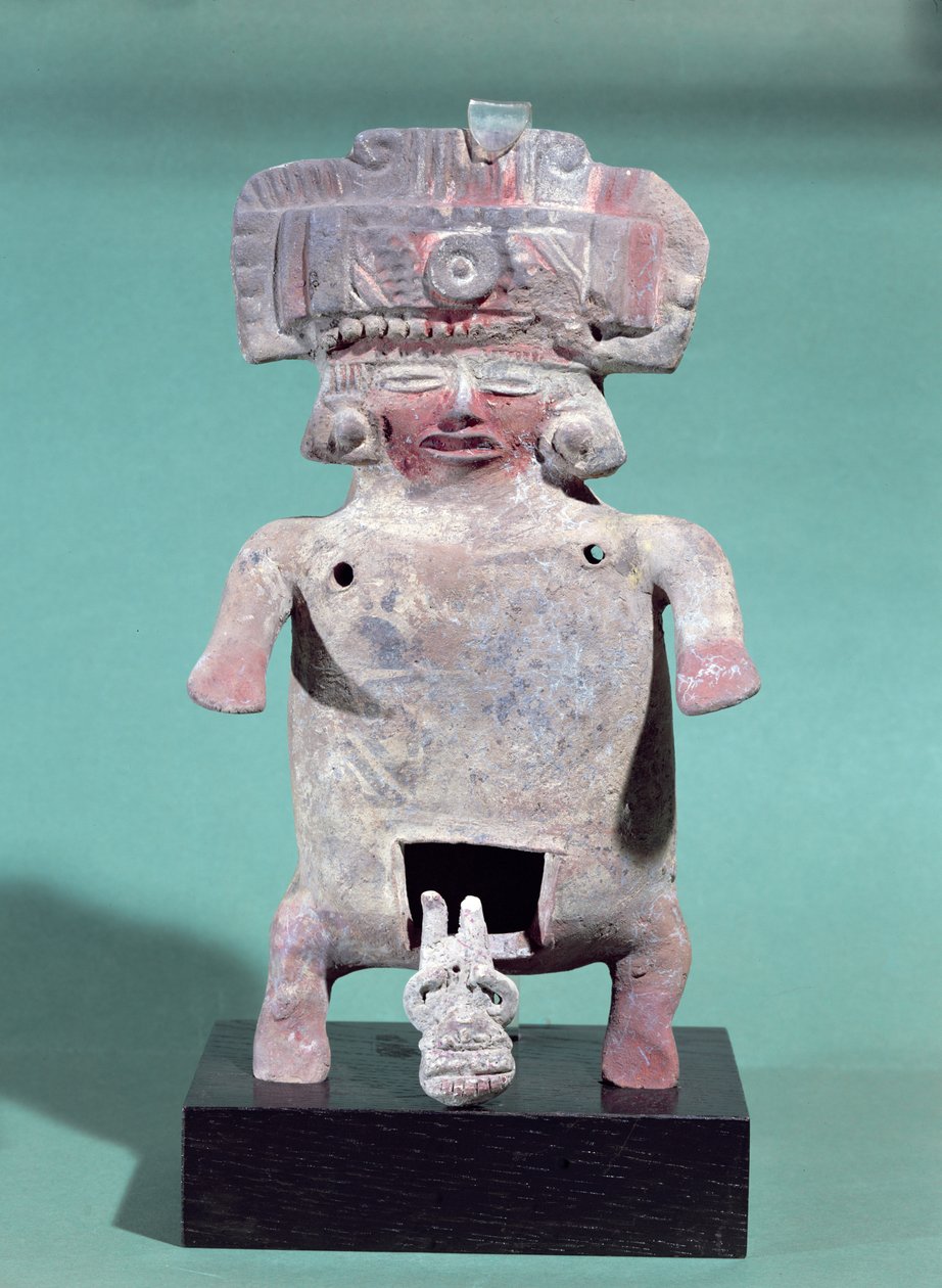 Statuetka rodzącej kobiety (terakota) (patrz także 349763) autorstwa Pre Columbian