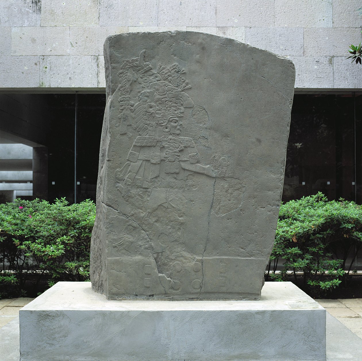 Stela z La Mojarra, stela 1, późny okres preklasyczny, AD ok. 143-156, Veracruz, Meksyk autorstwa Pre Columbian
