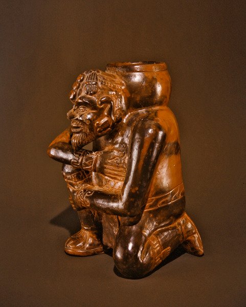 Naczynie z wizerunkiem, kultura Toltec (ceramiczna) autorstwa Pre Columbian Pre Columbian