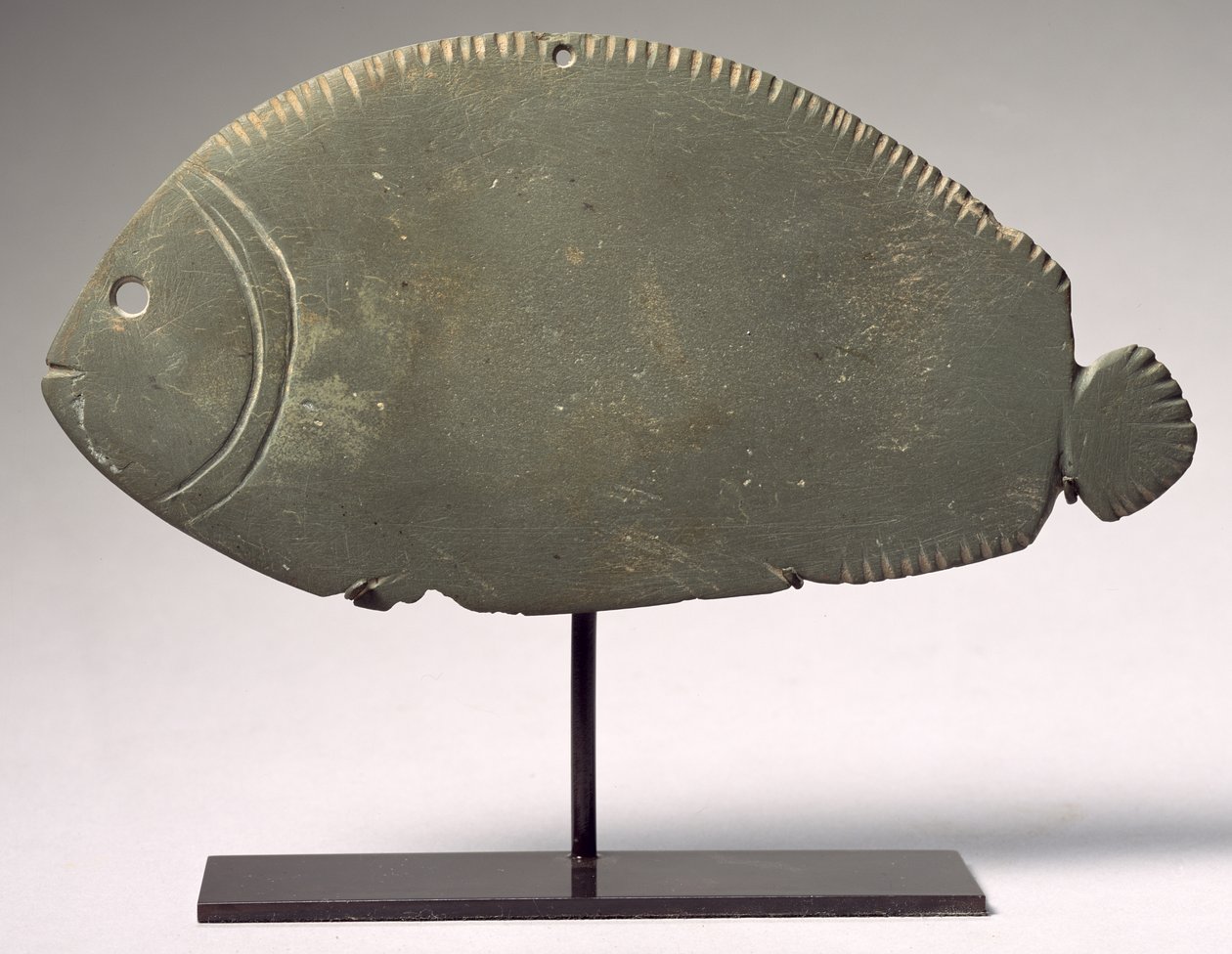 Paleta ryb Tilapia, późny okres Nagady II-III, ok. 3300-3000 p.n.e. (zielony łupek) autorstwa Predynastic Period Egyptian