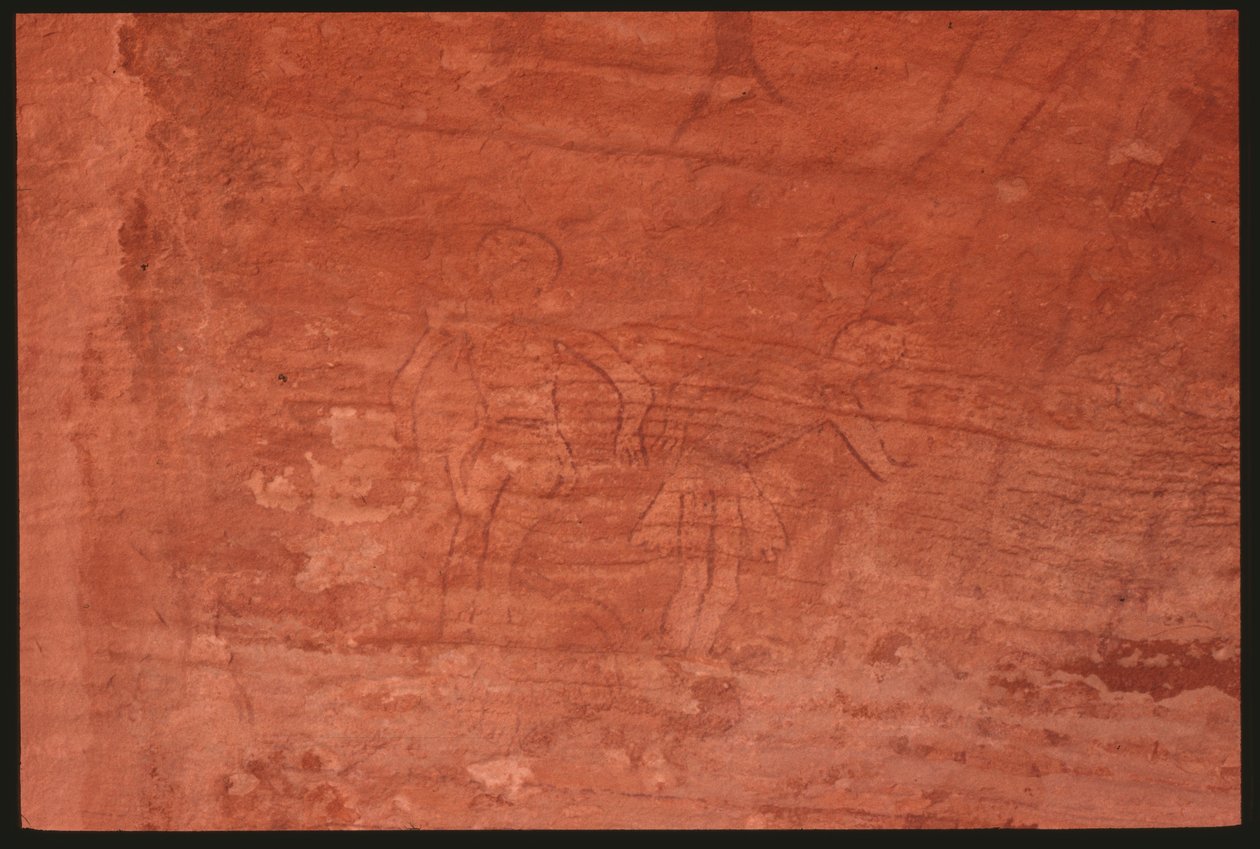 Postacie ludzkie (malarstwo naskalne) autorstwa Prehistoric