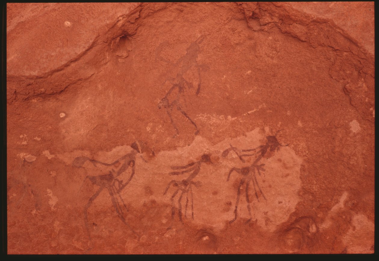 Postacie ludzkie (malarstwo naskalne) autorstwa Prehistoric