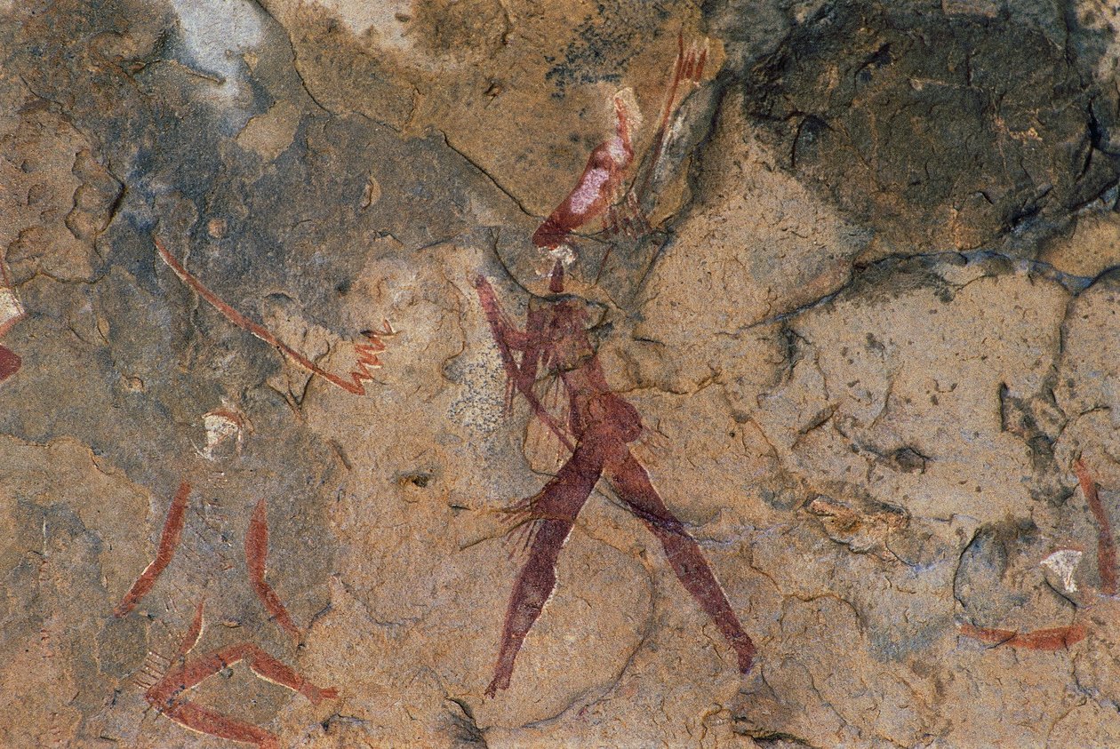 Postać ludzka (malarstwo jaskiniowe) autorstwa Prehistoric Prehistoric