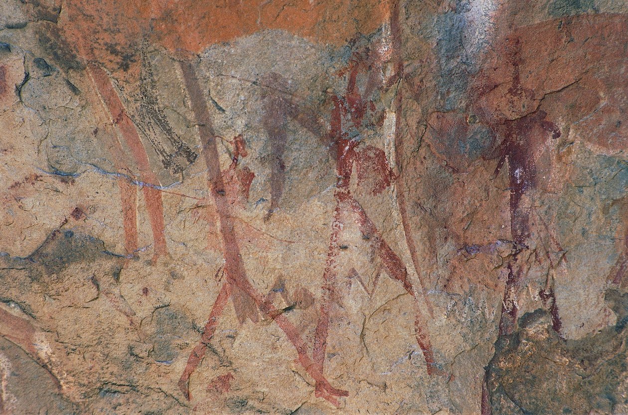 Postacie ludzkie (malarstwo jaskiniowe) autorstwa Prehistoric Prehistoric