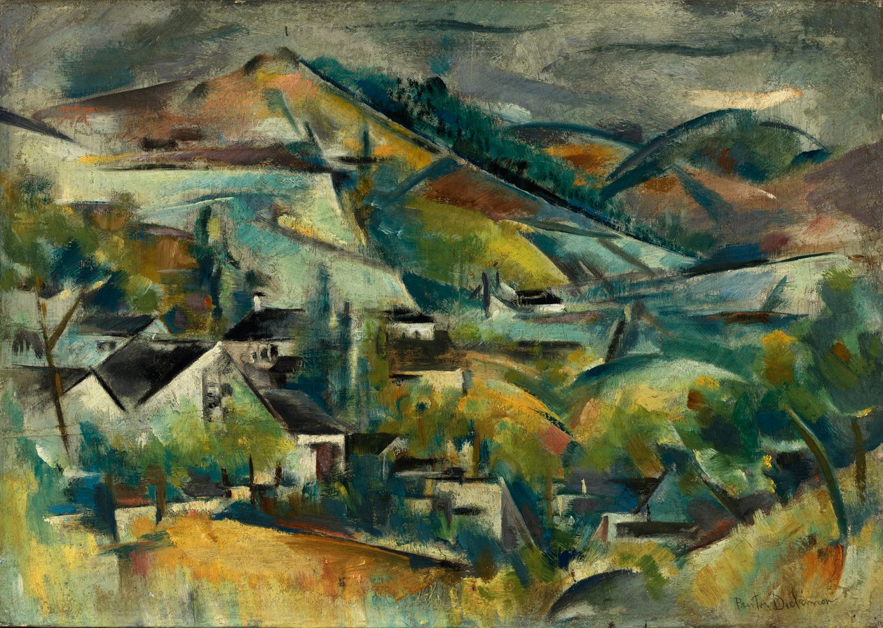 Quebec, ca. 1925. autorstwa Preston Dickinson