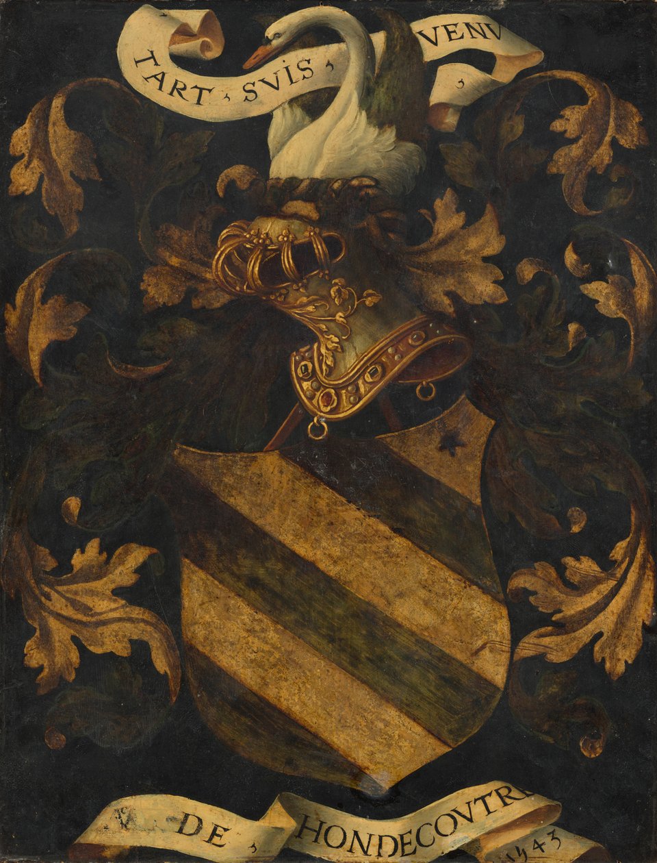Herb czubaty [rewers] autorstwa Probably Antwerp 16th Century