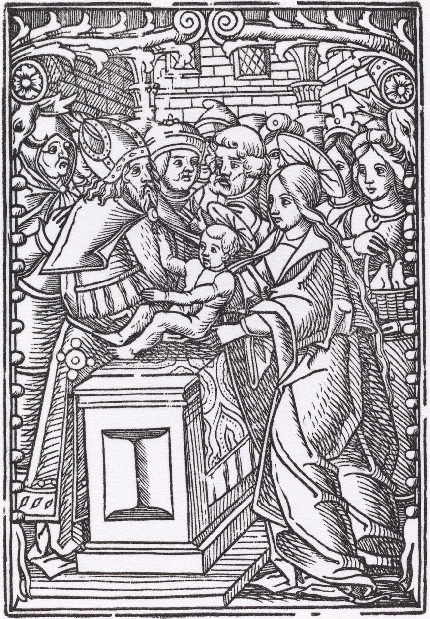 Prezentacja w świątyni autorstwa Probably French 16th Century