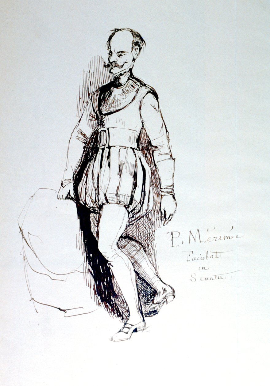 Figurka w stroju z XVI wieku, c1823-1870 autorstwa Prosper Merimee