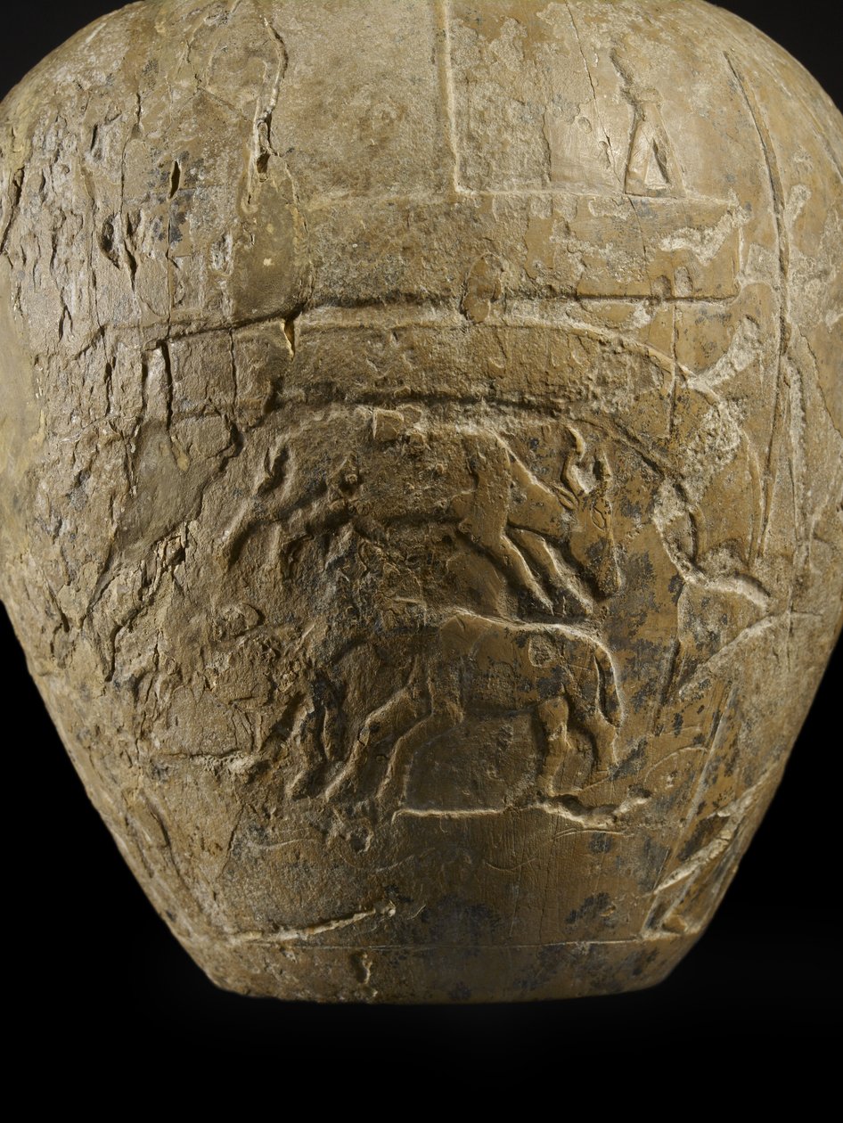 Macehead z wapienia Narmer autorstwa Protodynastic Period Egyptian