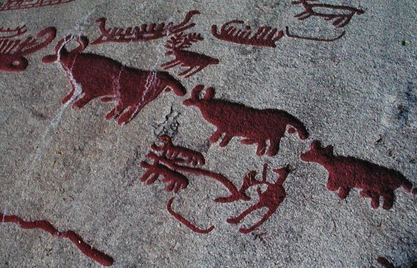 Scena polowania (malarstwo naskalne) autorstwa Protohistoric