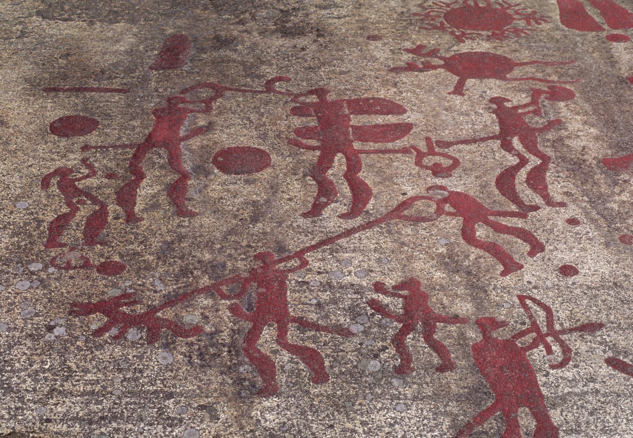 Scena polowania (malarstwo naskalne) autorstwa Protohistoric