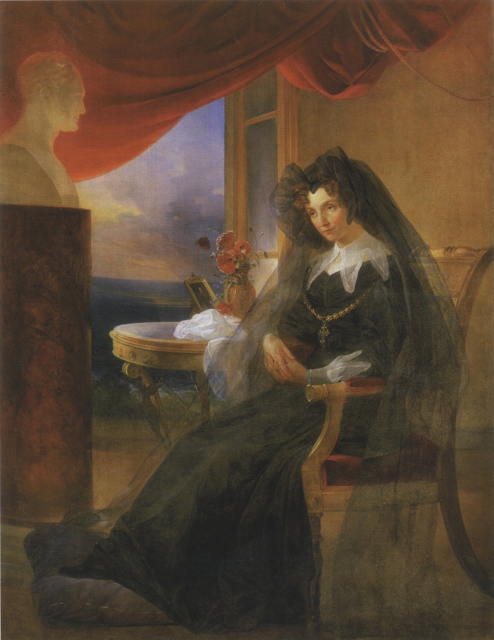 Portret cesarzowej Elżbiety Aleksiejewnej autorstwa Pyotr Basin