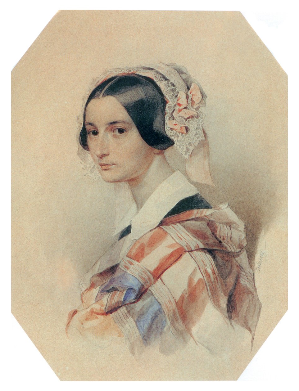 Alexandra Smirnoff z d. Rosset (Rossetti) autorstwa Pyotr Fyodorovich Sokolov