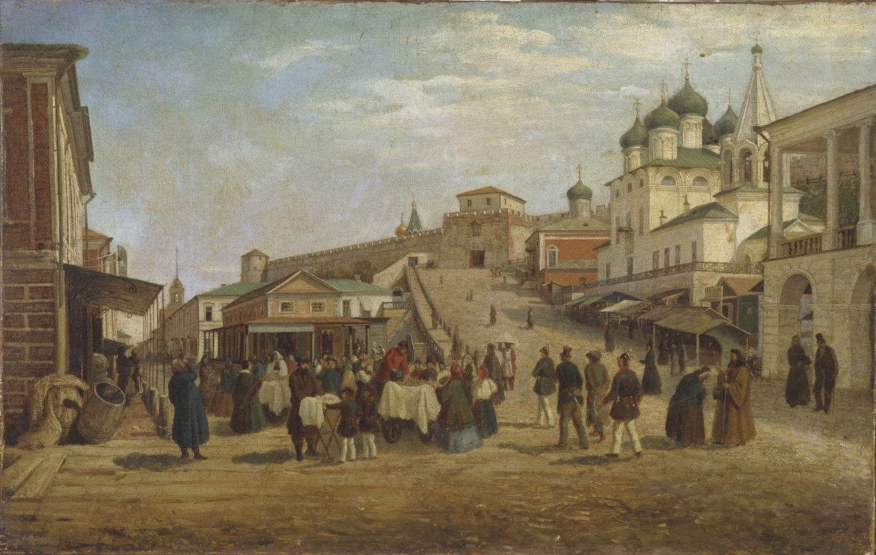 Widok Niżnego Nowogrodu, 1867 autorstwa Pjotr ​​​​Petrowitsch Wereschtschagin