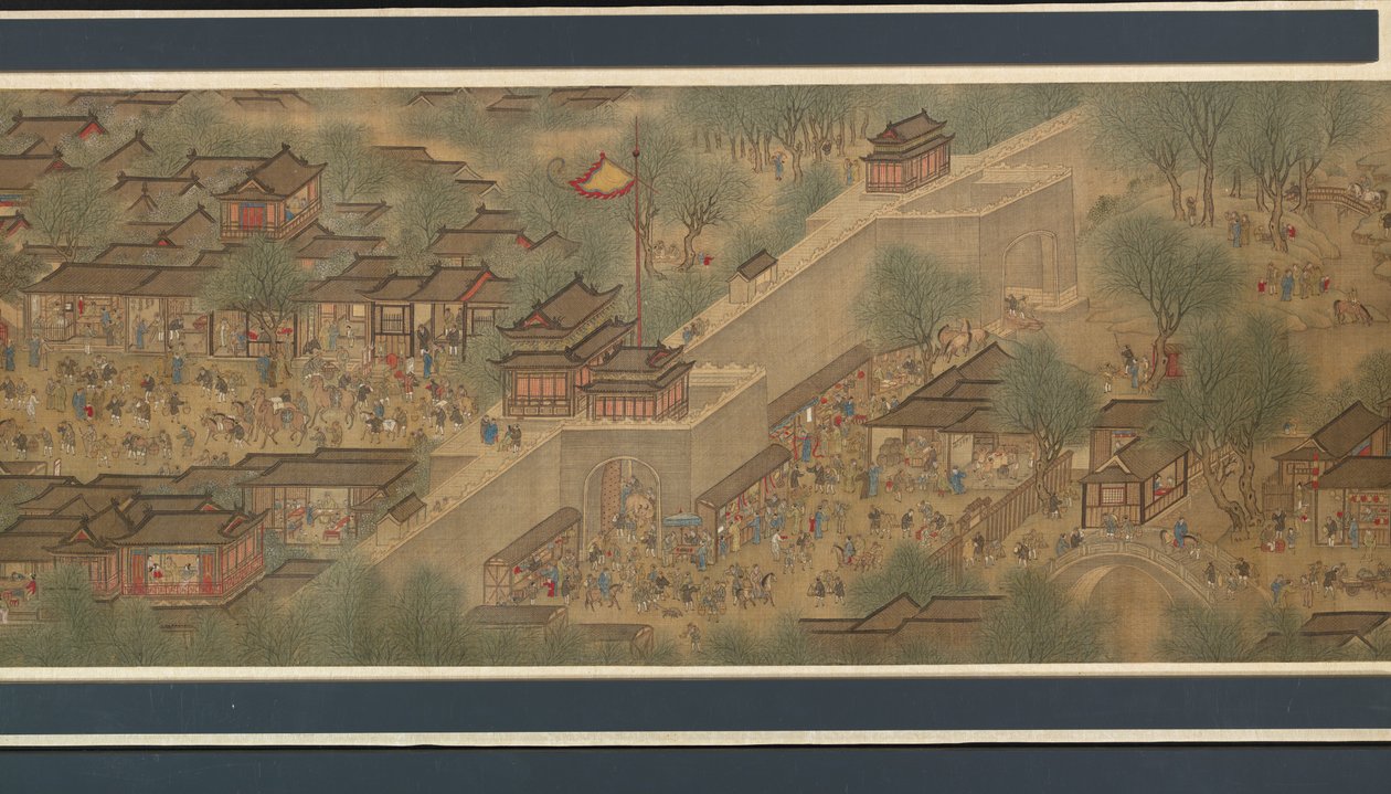 Święto Wiosny nad Rzeką autorstwa Qing Dynasty Chinese School