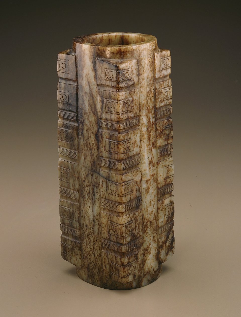 Cong (jade) autorstwa Qing Dynasty Chinese School